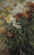 Gustave Caillebotte The chrysanthemum in the garden Sweden oil painting reproduction